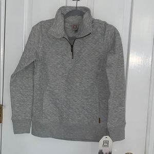 Grey half zip sweatshirt